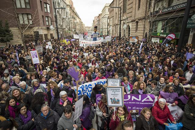 Manifestación 8M Granada (2018). Fotografía: J.M. Grimaldi / Junta de Andalucía
