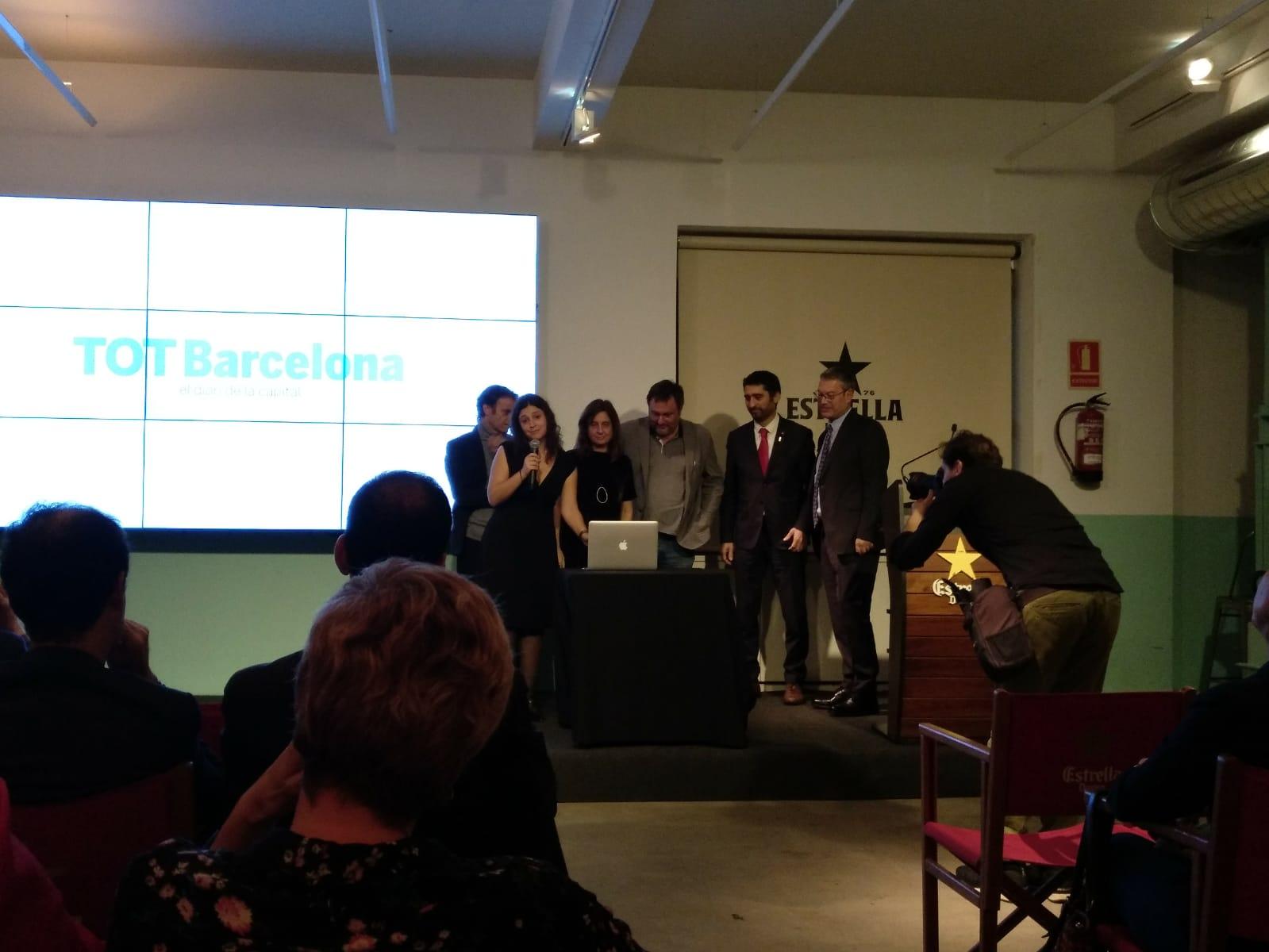 Momento de la activación online de 'TOT Barcelona'