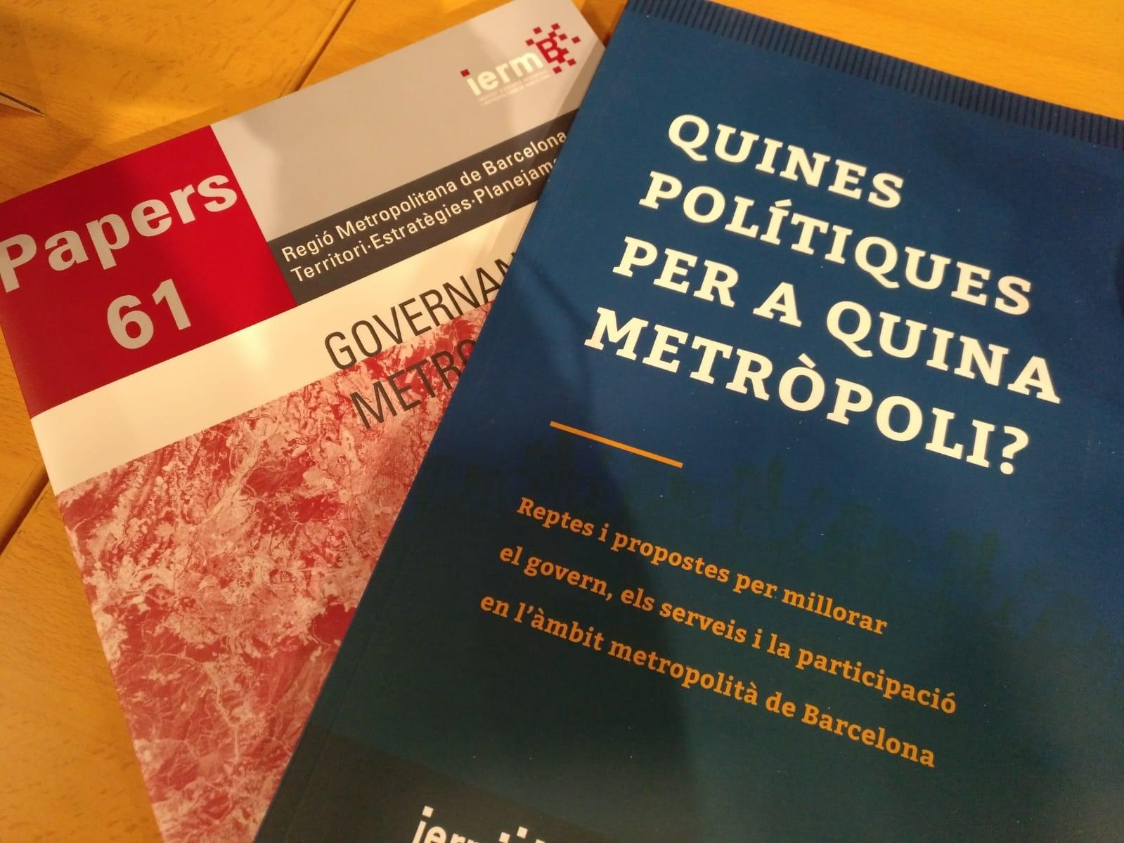 Les dues publicacions sobre governança metropolitana