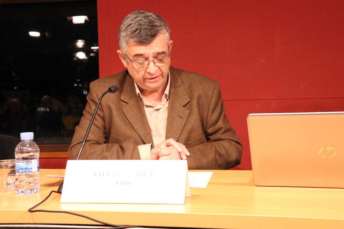 Salvador Milà, director de Presidencia de la AMB introduciendo la mesa redonda