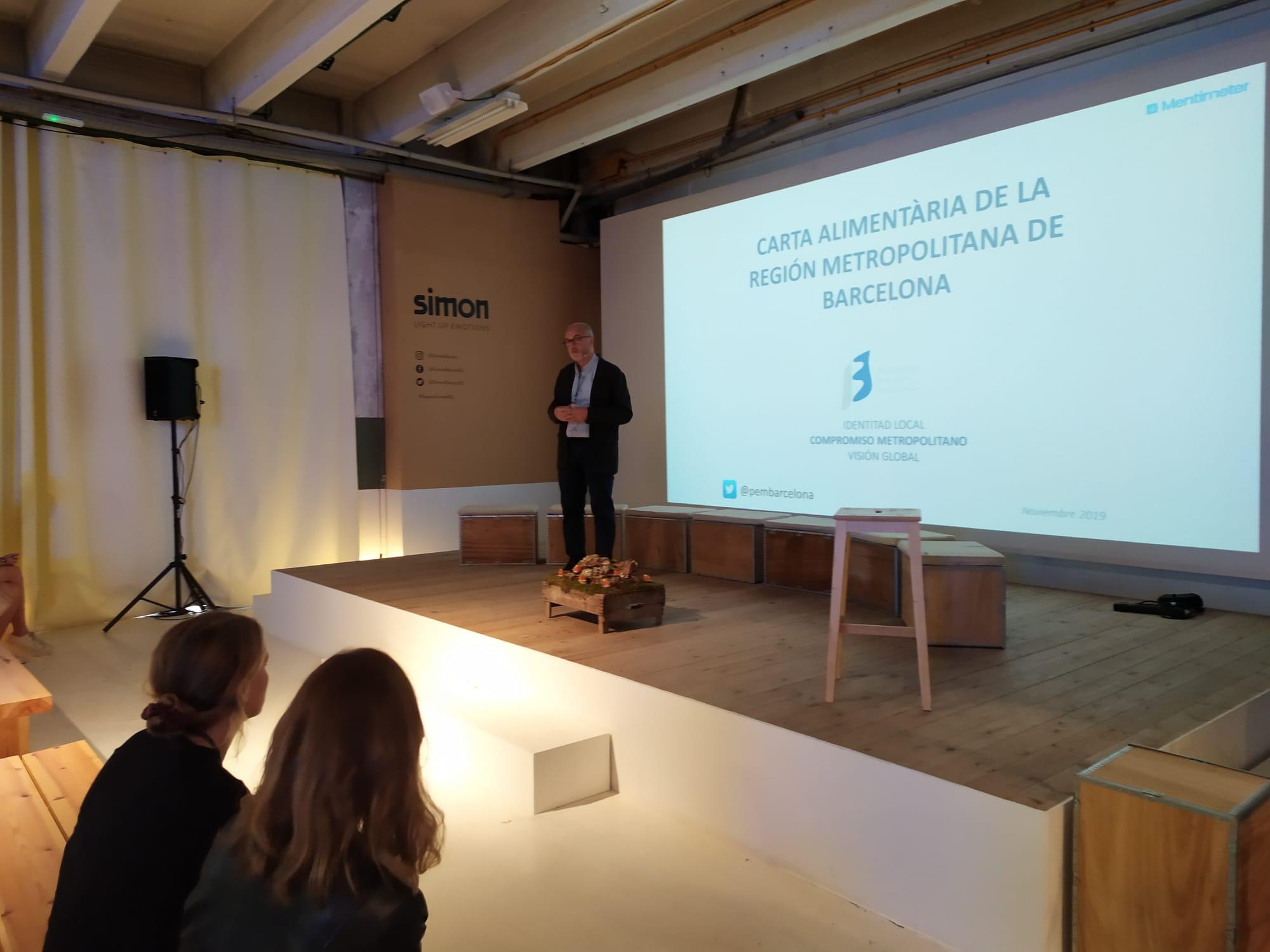 Oriol Estela Barnet presenta la Carta Alimentaria de la Región Metropolitana de Barcelona en el FOODTURE BCN