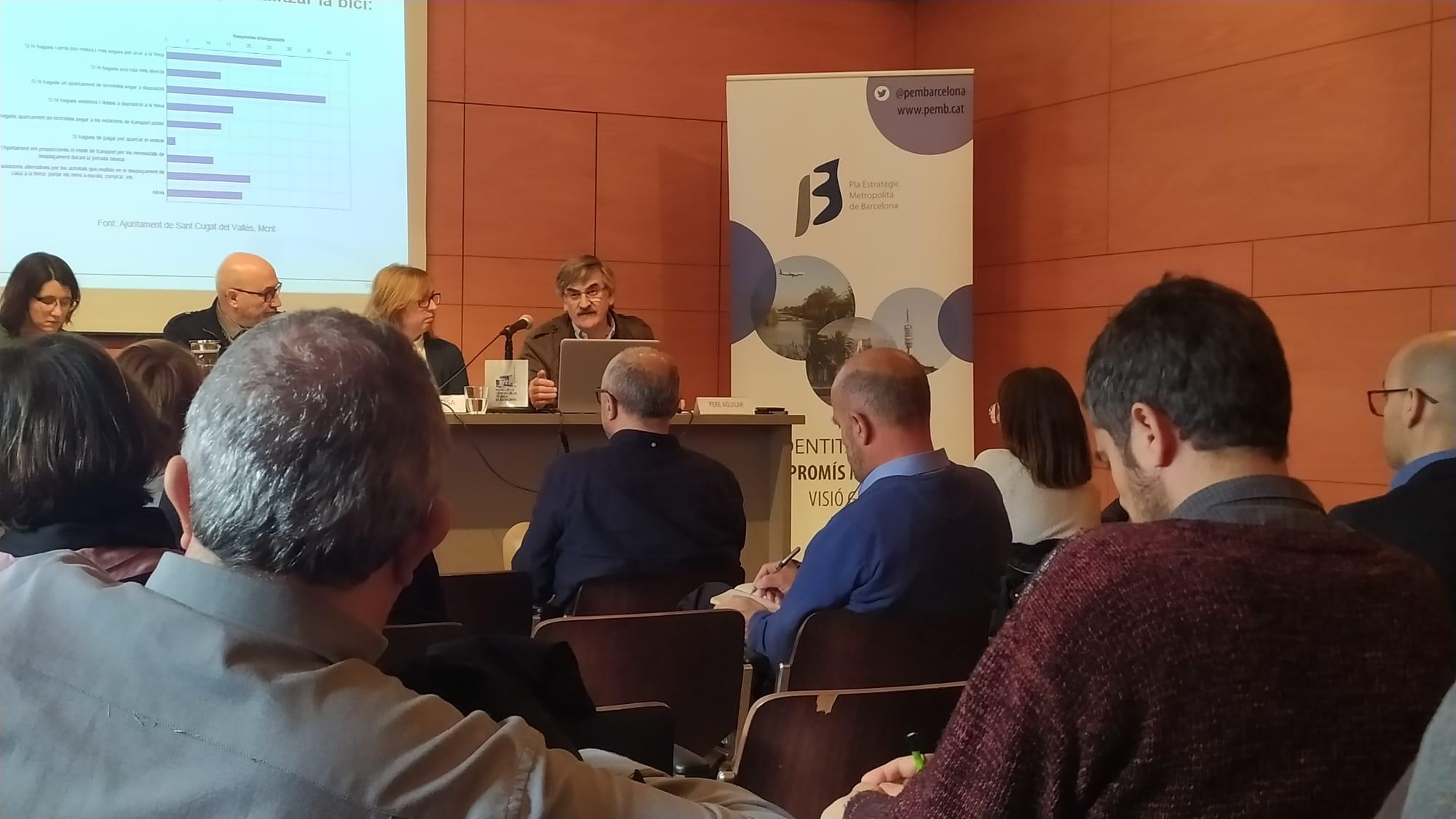 Pere Aguilar, del Ayuntamiento de Sant Cugat, presenta el Plan Desplazamiento de Empresa