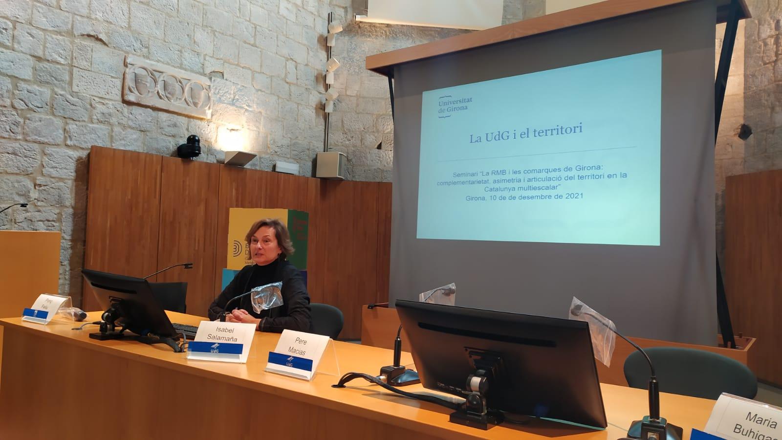 Presentació de Silvia Llach 'La Universitat de Girona i el territori'