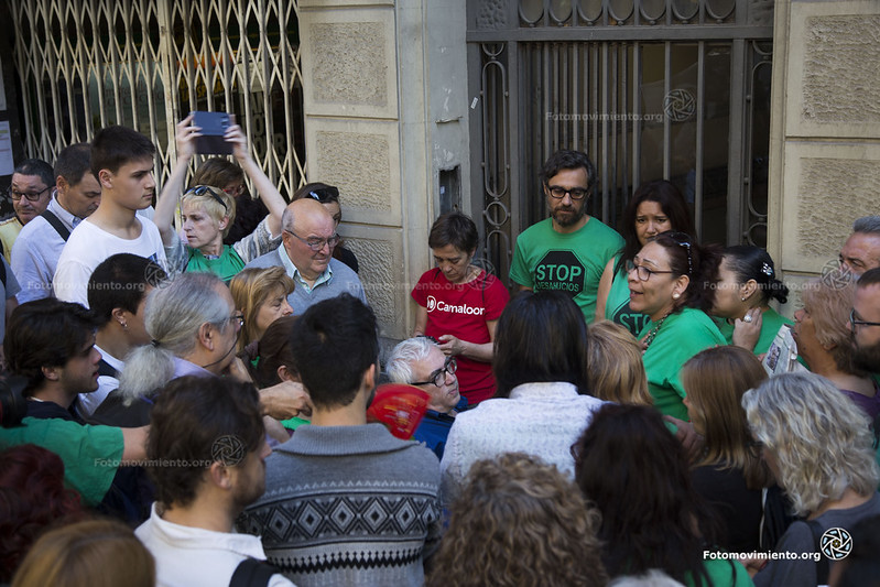 Desnonament al carrer Villarroel. Font: Fotomovimiento (Flickr)