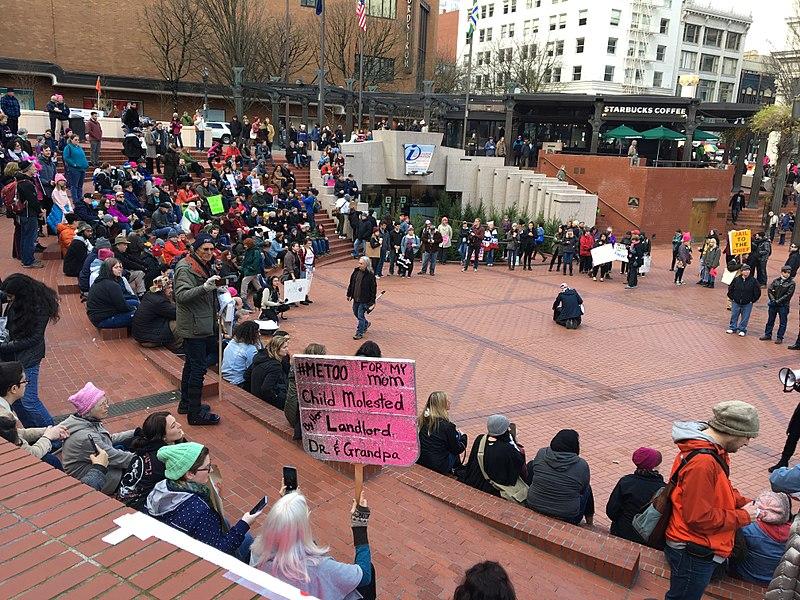 Portland, Oregon Impeachment March, 01/20/17, rally at Terry Schrunk Plaza and then march through downtown Portland to Tom McCall Waterfront Park