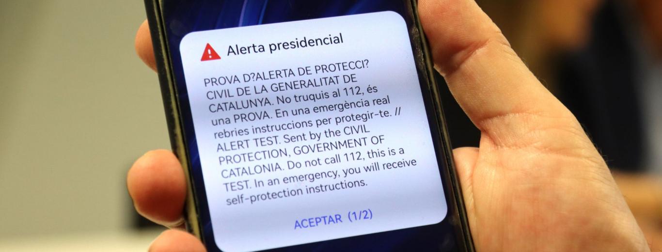 Imatge de recurs d'una alerta de protecció civil