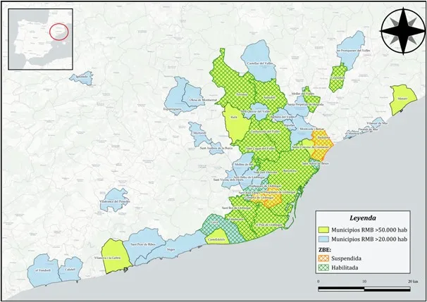 Mapa ZBE